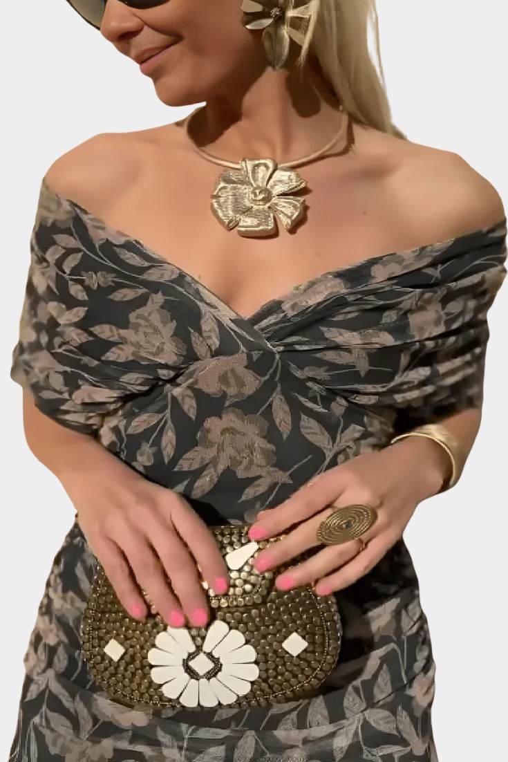 Lucasta | Elegant Off-Shoulder Dress